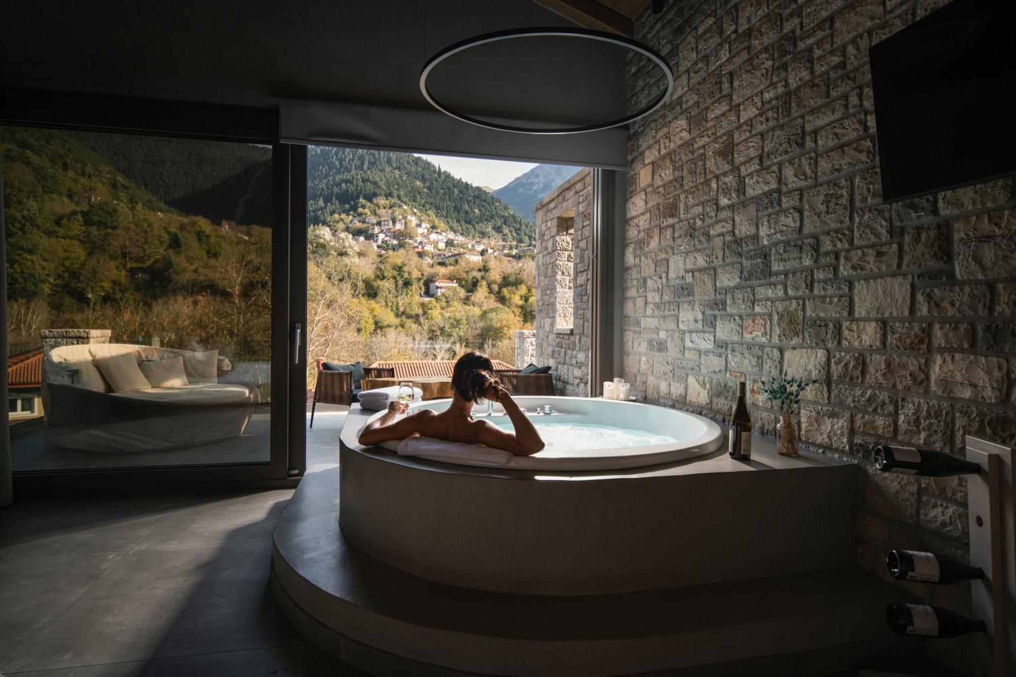 Evora Luxury Suites Mega Chorio Exterior foto